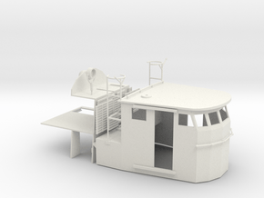 Kriegsmarine Schnellboot Steuerhaus S1 to 18 type in White Natural Versatile Plastic