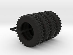 1/64 Scale 18.4R42 Tires Qty: 4 in Black Natural Versatile Plastic
