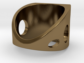 Sail Ring S B in Polished Bronze: 3 / 44
