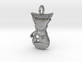 Pour Over Pendant in Natural Silver