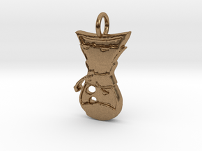 Pour Over Pendant in Natural Brass