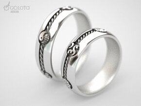 Multy Culty Ring (All Religions) in Natural Silver: 7.25 / 54.625