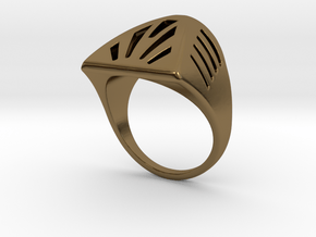 Breathing Ring S B in Polished Bronze: 3 / 44