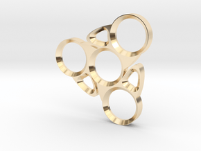 Blade Spinner in 14k Gold Plated Brass