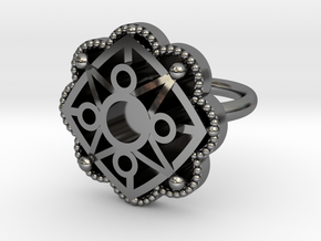 Star ring Astrum in Fine Detail Polished Silver: 5.5 / 50.25