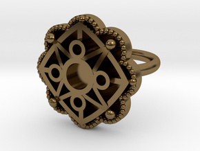 Star ring Astrum in Polished Bronze: 5.5 / 50.25