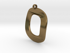 Distorted letter O in Natural Bronze