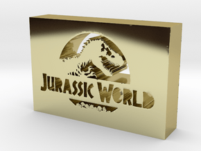 Jurassic World Logo in 18k Gold