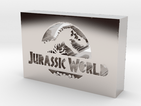 Jurassic World Logo in Platinum