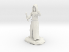 Dragon Cultist with Dagger in White Natural Versatile Plastic