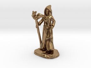 Dragon Cultist with Staff in Natural Brass