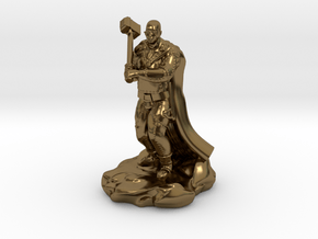 Bald Half Giant With Maul in Polished Bronze