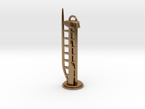 Glasgow Tower model in Natural Brass