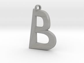 Distorted letter B in Aluminum