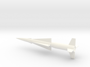 1/72 Scale Nike Ajax Missile in White Processed Versatile Plastic