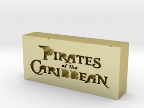 Pirates of the Caribbean Logo in 18k Gold