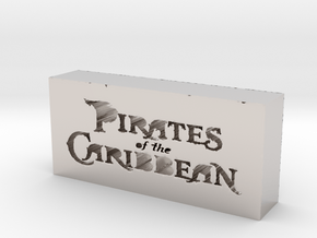 Pirates of the Caribbean Logo in Platinum