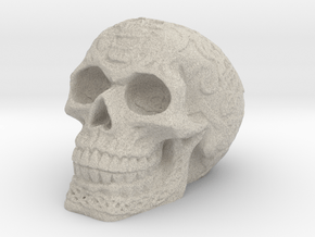 Celtic Skull (Hollow) in Natural Sandstone