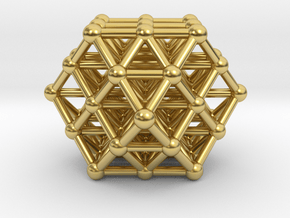 Vector Equilibrium Matrix in Polished Brass
