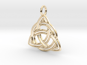 Celtic Knot Pendant in 14K Yellow Gold