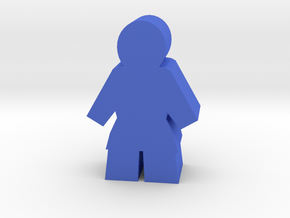 Worker Meeple, Male in Blue Processed Versatile Plastic