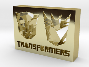 Transformers Logo in 18k Gold