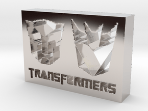 Transformers Logo in Platinum
