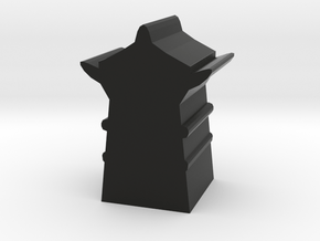 Game Piece, Orc Tower in Black Natural Versatile Plastic