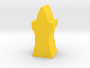 Game Piece, Elven Tower in Yellow Processed Versatile Plastic