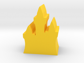 Game Piece, Elven Fortress in Yellow Processed Versatile Plastic