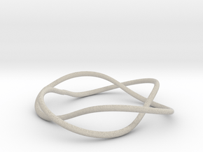 Bracelet with Two Rings V2.5 in Natural Sandstone