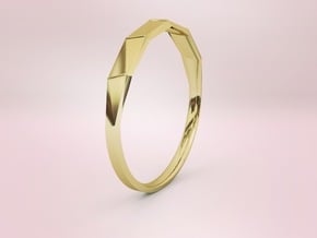 Light ring facets in 18k Gold Plated Brass: 7 / 54