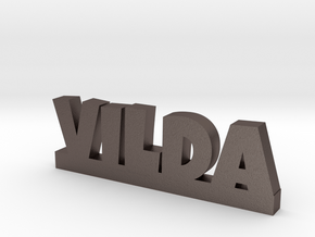VILDA Lucky in Polished Bronzed Silver Steel