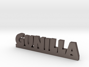 GUNILLA Lucky in Polished Bronzed Silver Steel