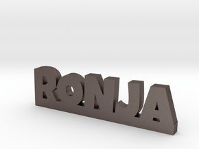 RONJA Lucky in Polished Bronzed Silver Steel
