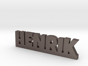 HENRIK Lucky in Polished Bronzed Silver Steel