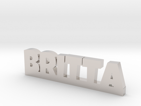 BRITTA Lucky in Rhodium Plated Brass