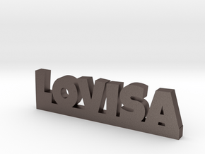 LOVISA Lucky in Polished Bronzed Silver Steel
