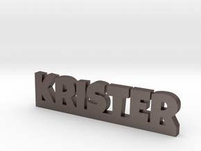 KRISTER Lucky in Polished Bronzed Silver Steel
