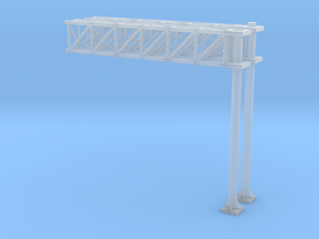 N Scale Sign Cantilever 47mm in Tan Fine Detail Plastic
