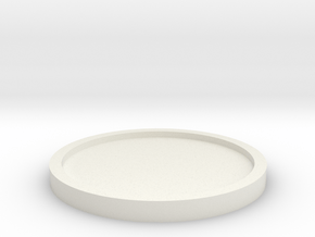 Coaster Basic Thin in White Natural Versatile Plastic