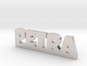PETRA Lucky in Rhodium Plated Brass