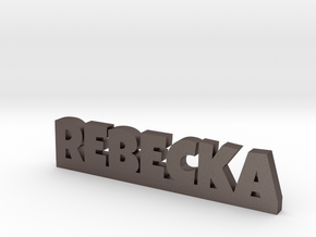 REBECKA Lucky in Polished Bronzed Silver Steel
