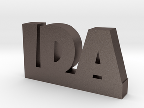 IDA Lucky in Polished Bronzed Silver Steel