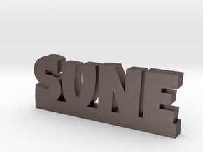 SUNE Lucky in Polished Bronzed Silver Steel