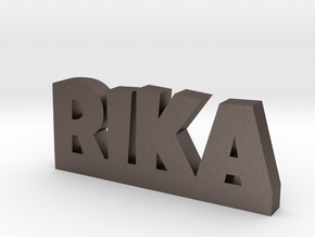 RIKA Lucky in Polished Bronzed Silver Steel