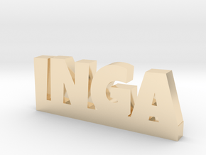 INGA Lucky in 14k Gold Plated Brass