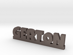 GERTON Lucky in Polished Bronzed Silver Steel