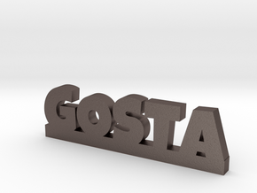 GOSTA Lucky in Polished Bronzed Silver Steel