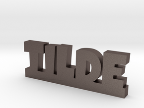TILDE Lucky in Polished Bronzed Silver Steel